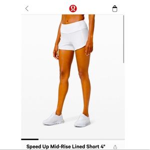 Lululemon Speed Up Mid-rise Lined Shorts 4”